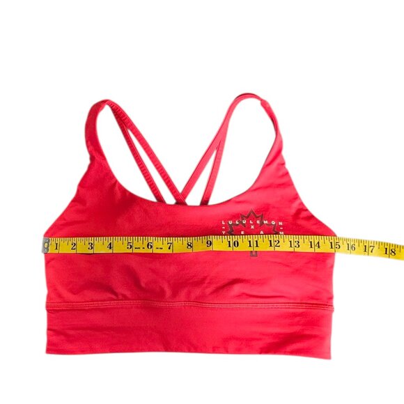 Lululemon Team Canada Energy Bra, Red, Strappy, Athletic, Gym, Size 10 - Picture 7 of 10